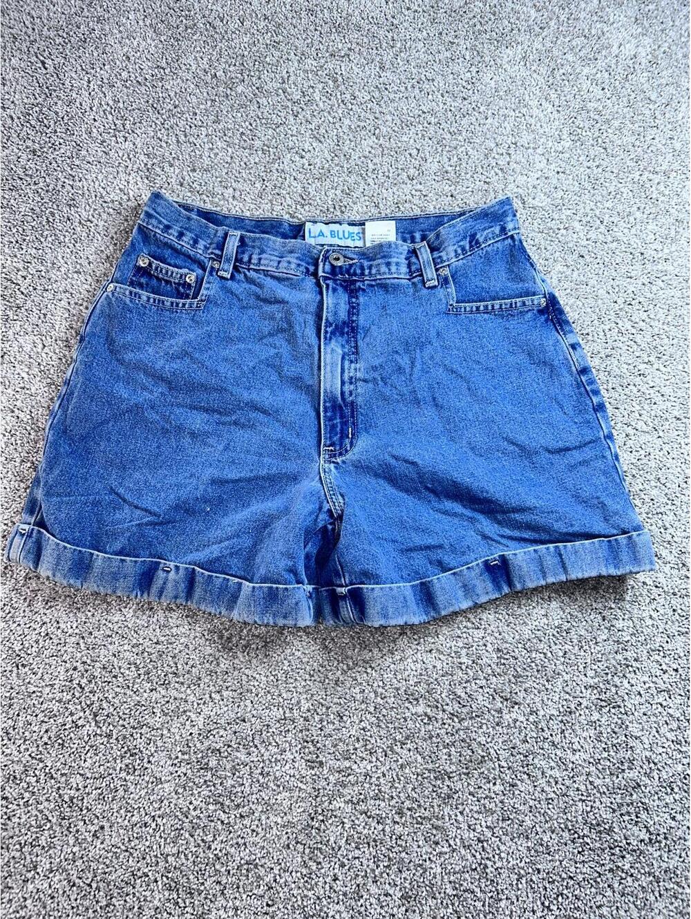 L.A. Blues Vintage High Waist Denim Shorts